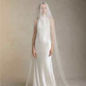 Danielle Frankel Simple Tulle Veil with Blusher